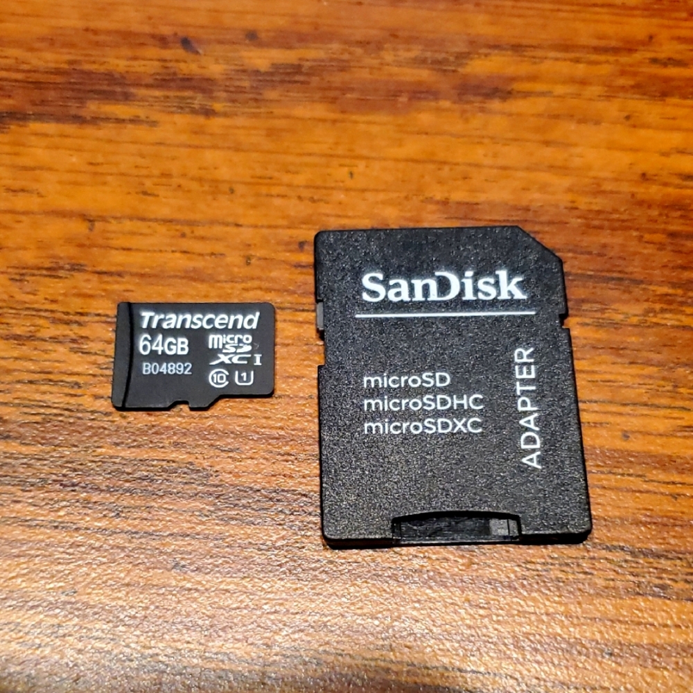 64 Gb MicroSD Card with Adapter